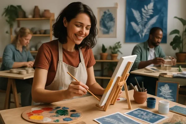 Laat je verbeelding los in een creatieve workshop die inspireert en verbindt