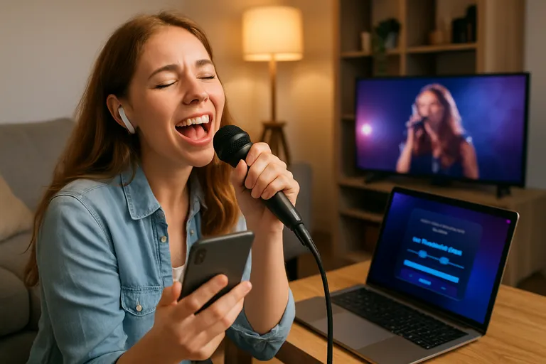 Zing mee met je favoriete hits via de slimme karaoke app voor je huiskamer