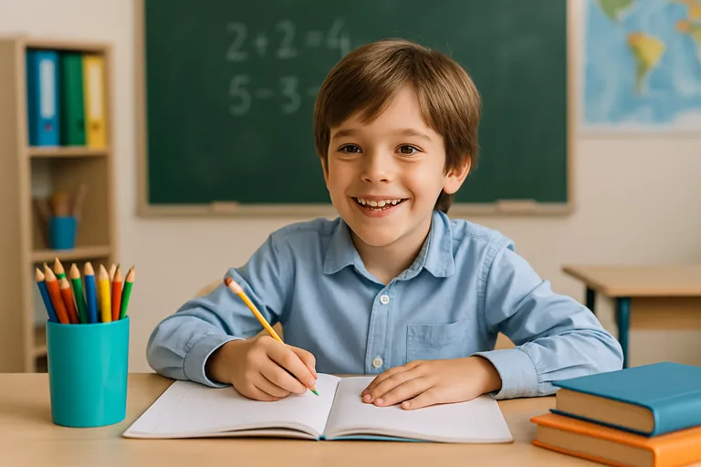 School en leren rond 8 jaar